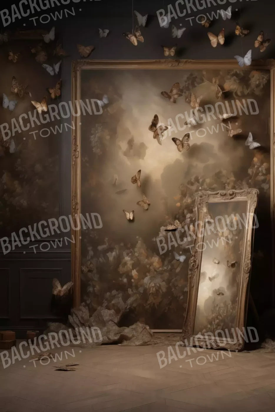 Butterflies In The Attic 8’X12’ Ultracloth (96 X 144 Inch) Backdrop