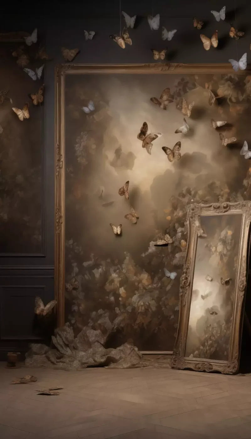 Butterflies In The Attic 8’X14’ Ultracloth (96 X 168 Inch) Backdrop