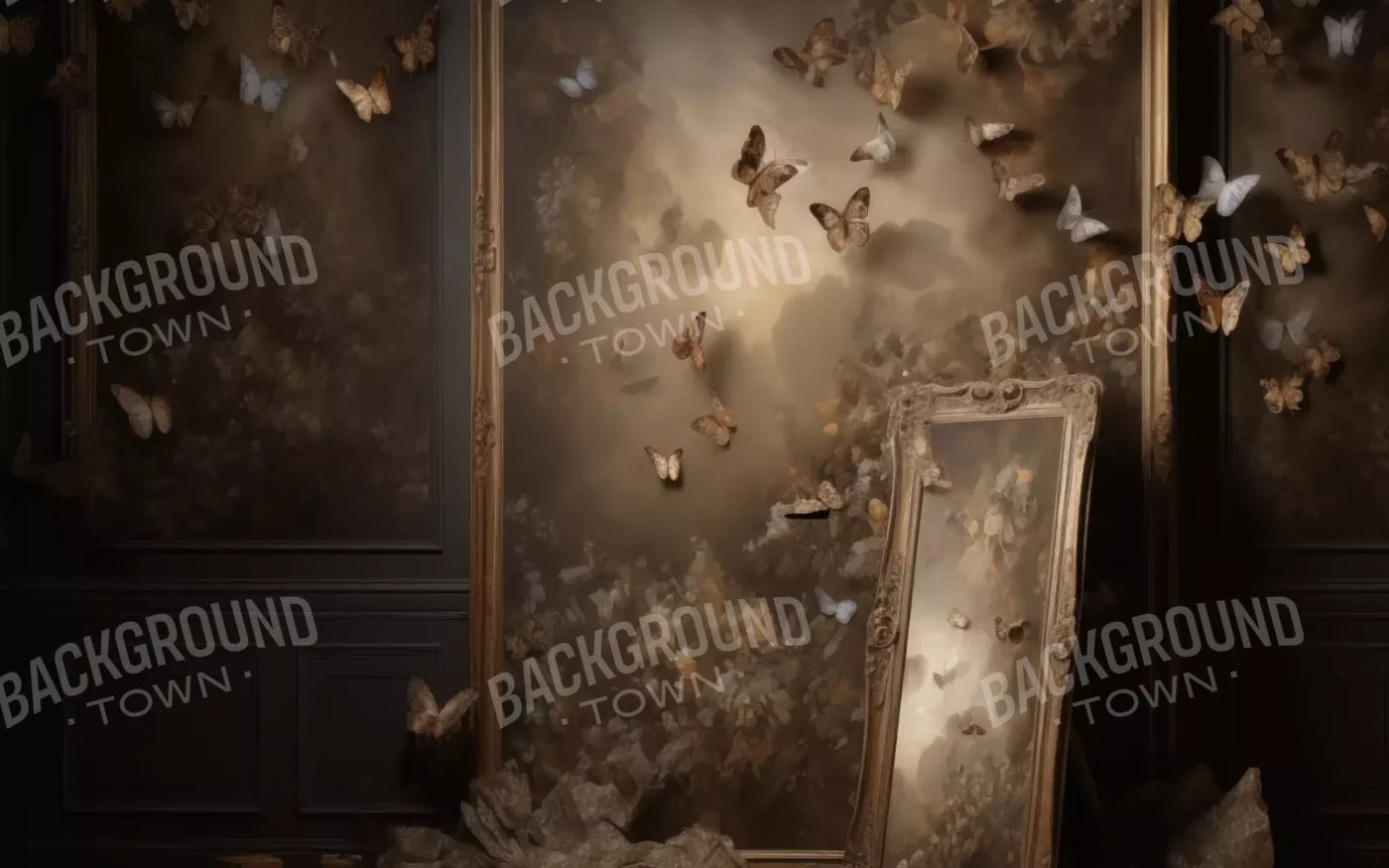 Butterflies In The Attic 8’X5’ Ultracloth (96 X 60 Inch) Backdrop