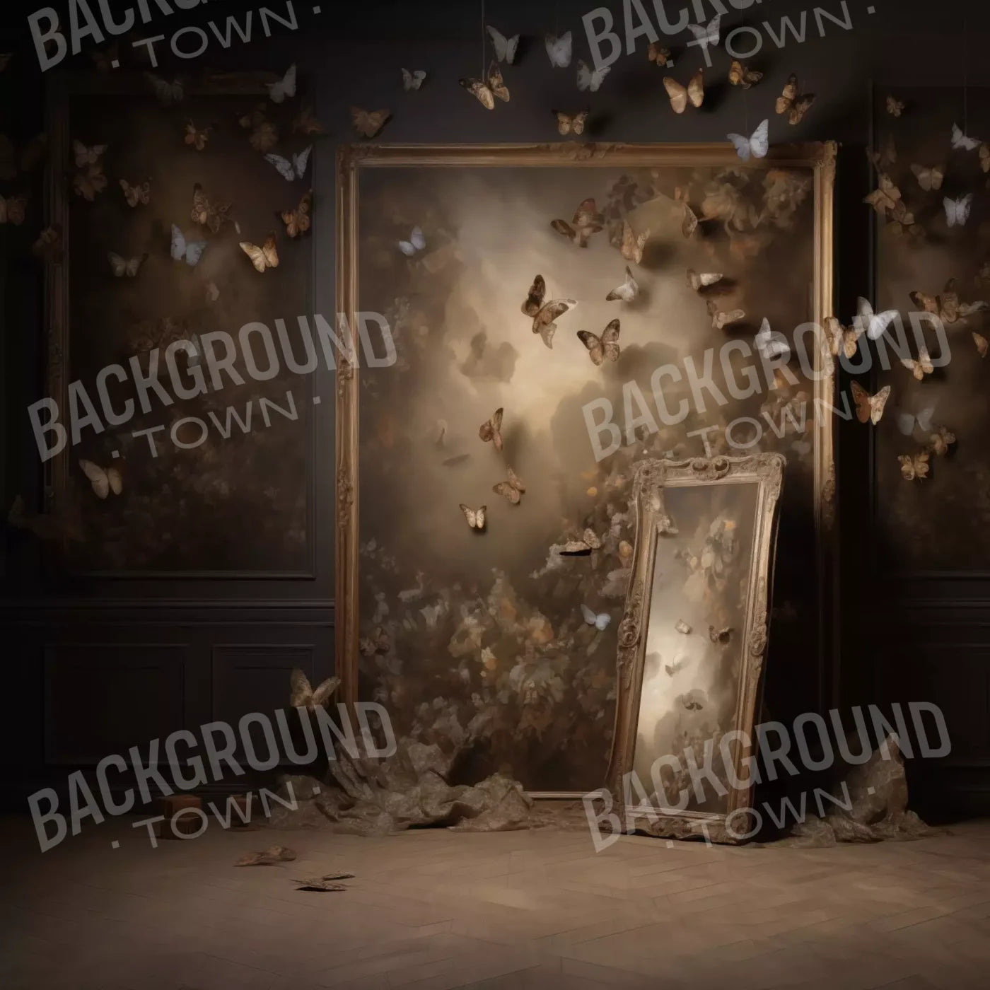 Butterflies In The Attic 8’X8’ Fleece (96 X Inch) Backdrop