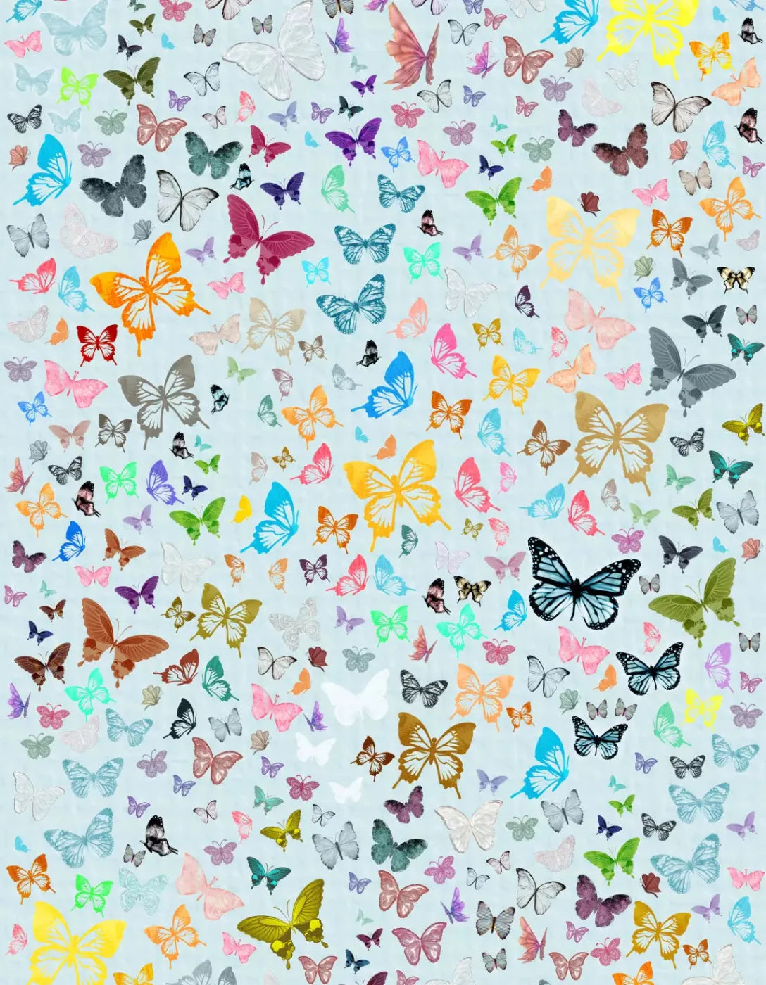 Butterfly 6X8 Fleece ( 72 X 96 Inch ) Backdrop