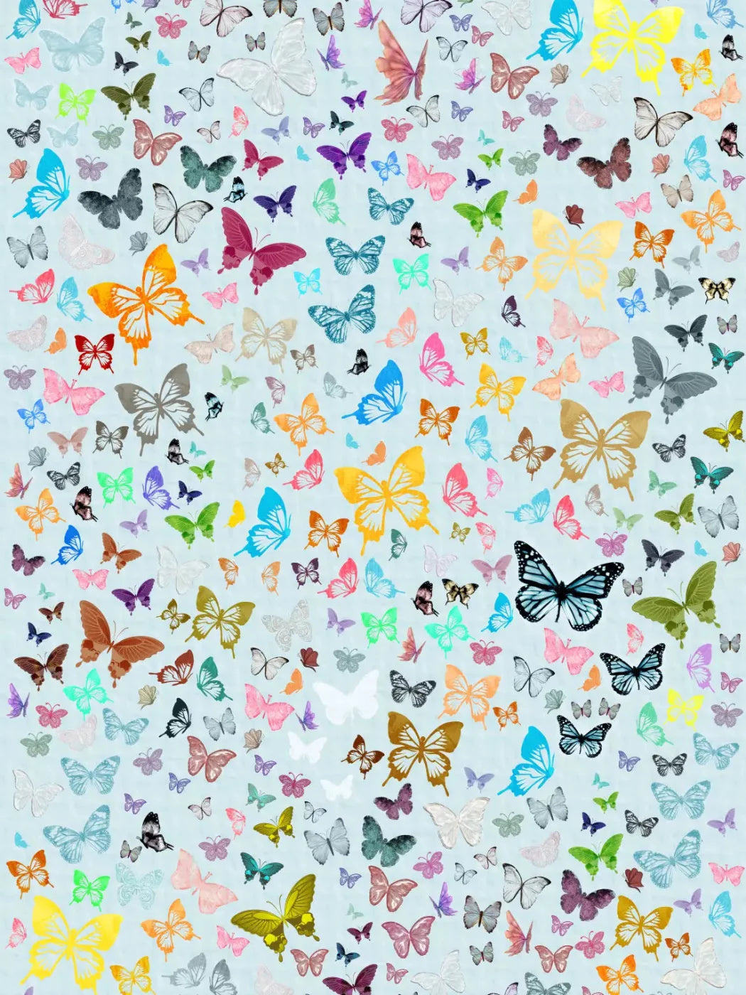 Butterfly 8X10 Fleece ( 96 X 120 Inch ) Backdrop