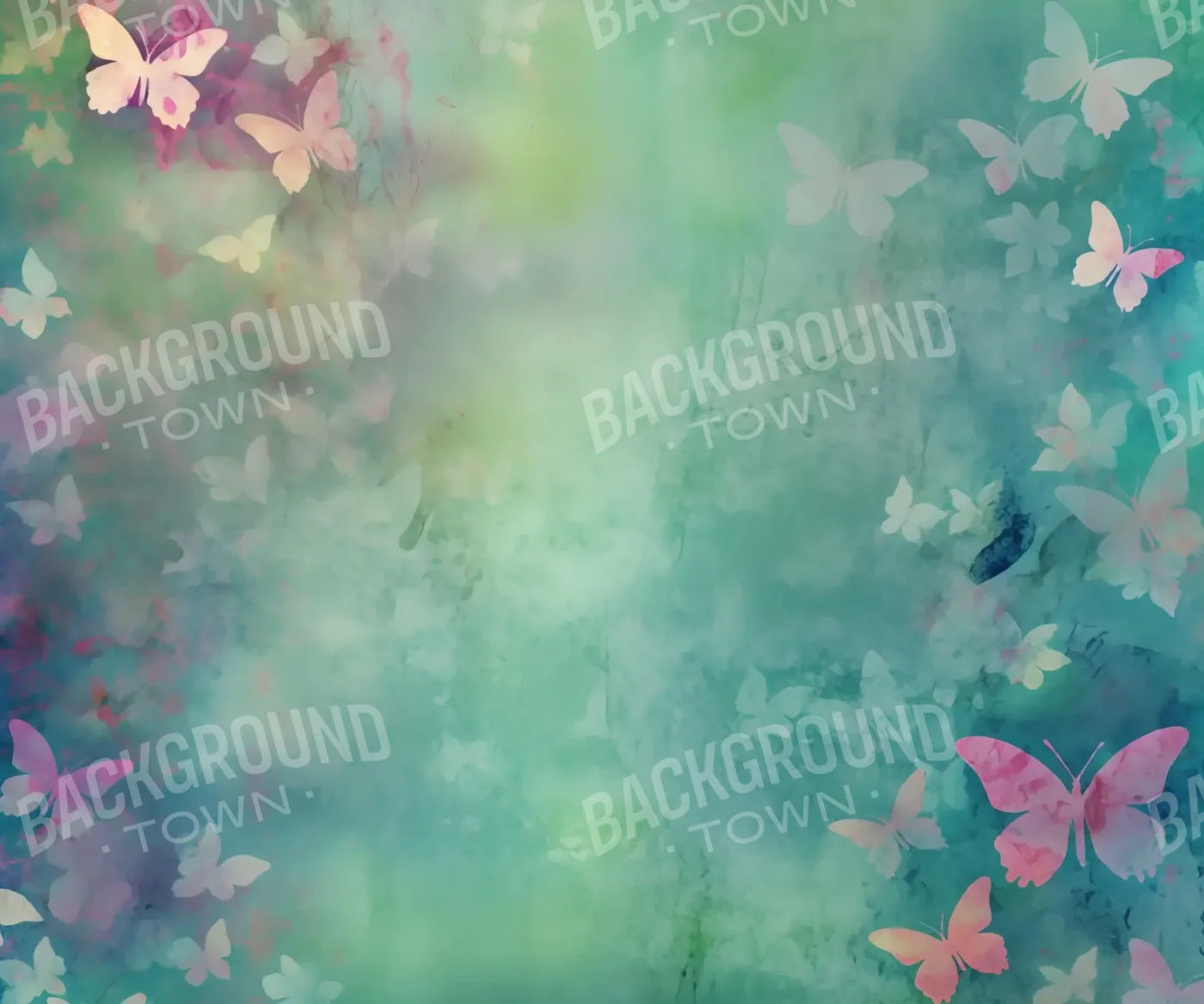 Butterfly Burst 5’x4’2 Fleece (60 x 50 inch) Backdrop