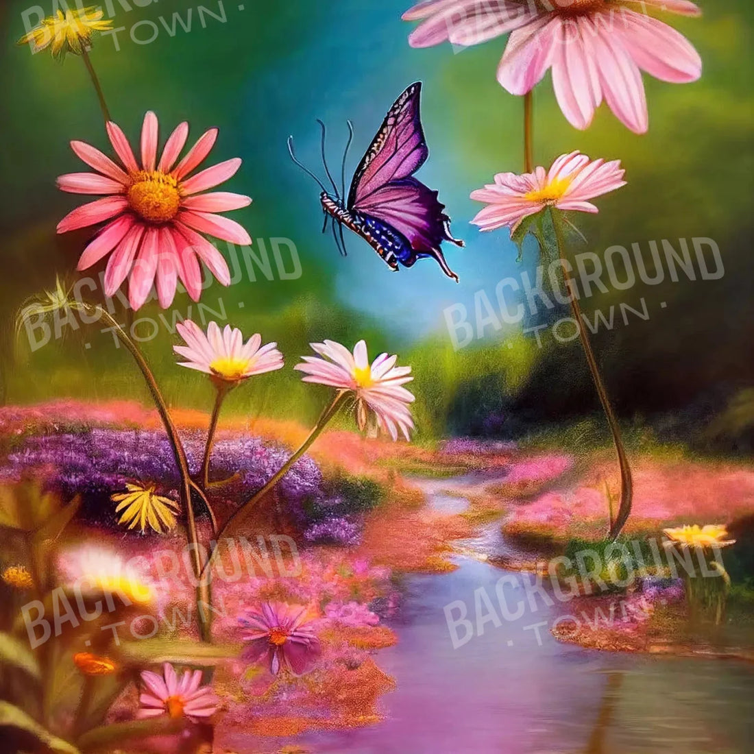 Butterfly Garden Lll 10X10 Ultracloth ( 120 X Inch ) Backdrop
