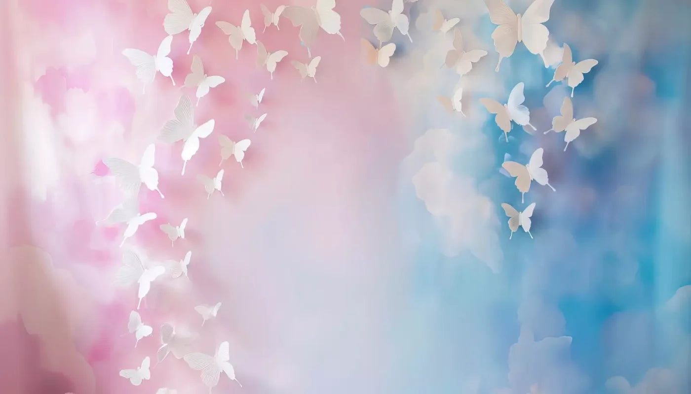 Butterfly Wall 14’X8’ Ultracloth (168 X 96 Inch) Backdrop