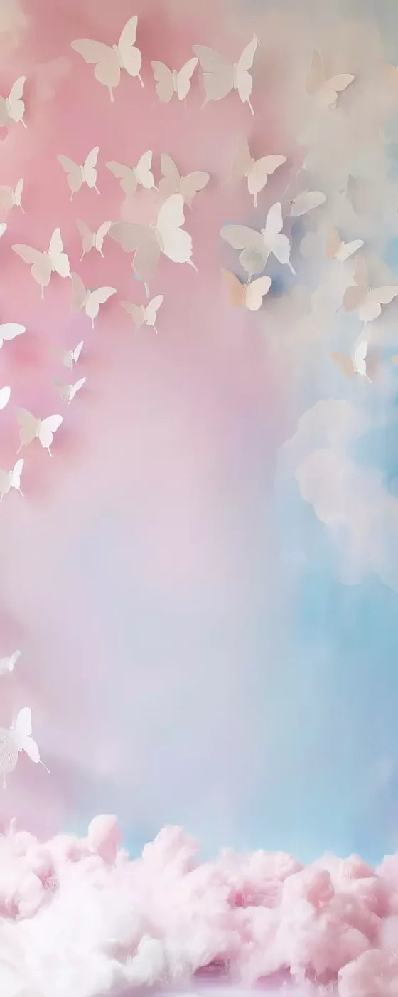 Butterfly Wall 8’X20’ Ultracloth (96 X 240 Inch) Backdrop