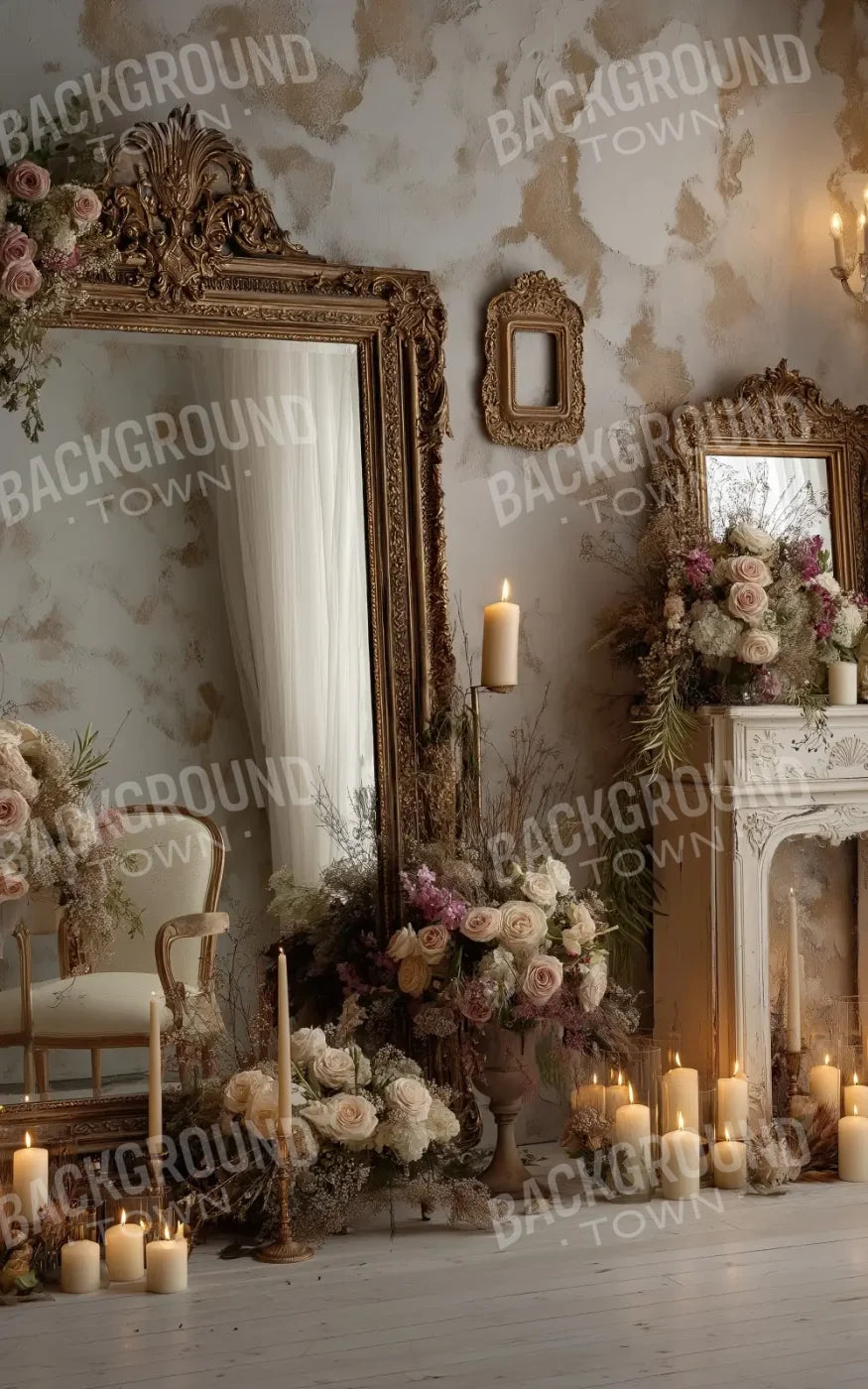 Candles And Mirror 2 5’x8’ UltraCloth (60 x 96 inch) Backdrop