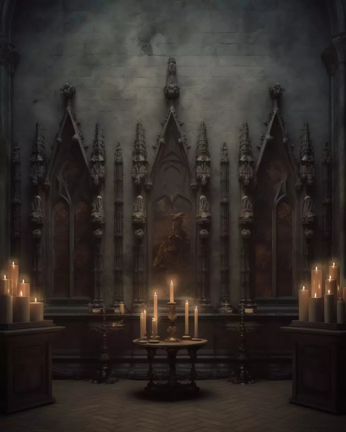 Candlelight Victorian Meeting 8’X10’ Fleece (96 X 120 Inch) Backdrop