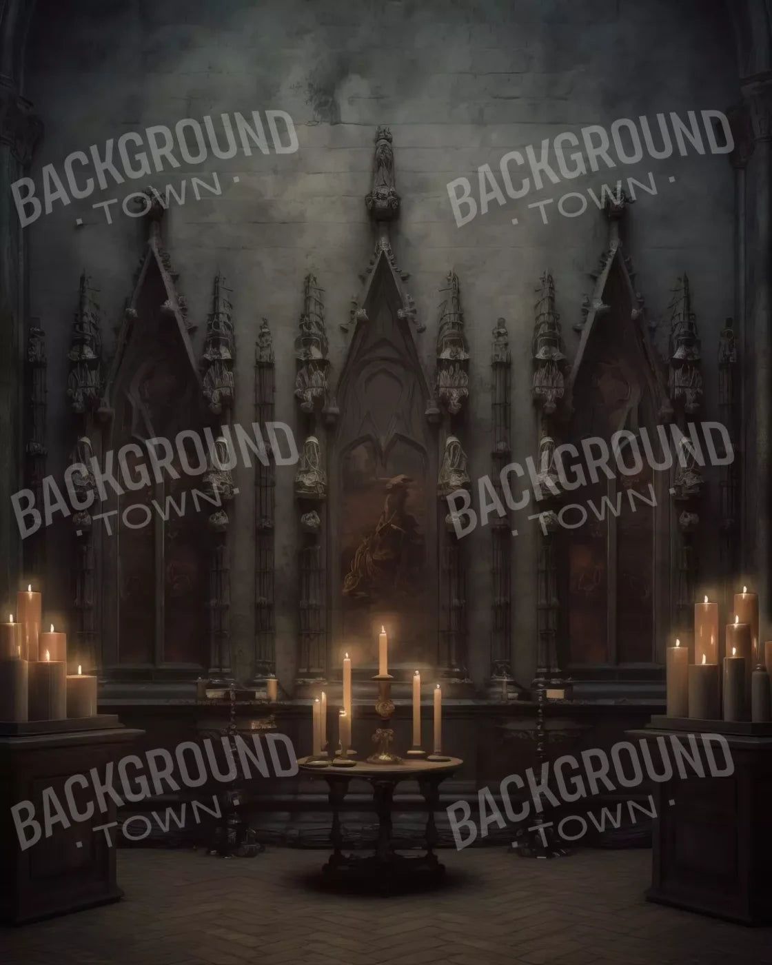 Candlelight Victorian Meeting 8’X10’ Fleece (96 X 120 Inch) Backdrop