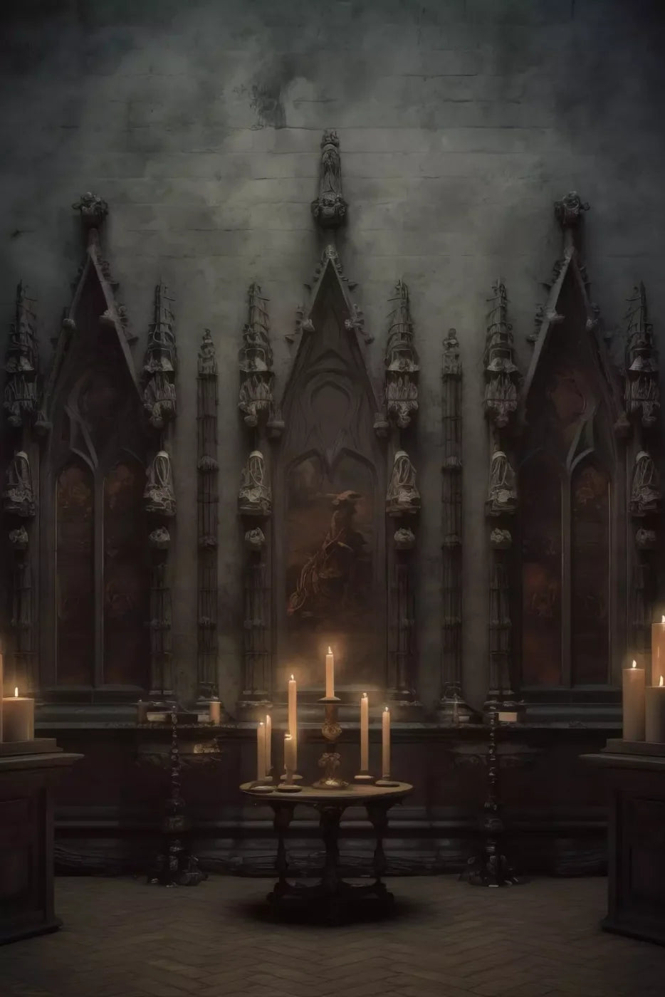 Candlelight Victorian Meeting 8’X12’ Ultracloth (96 X 144 Inch) Backdrop