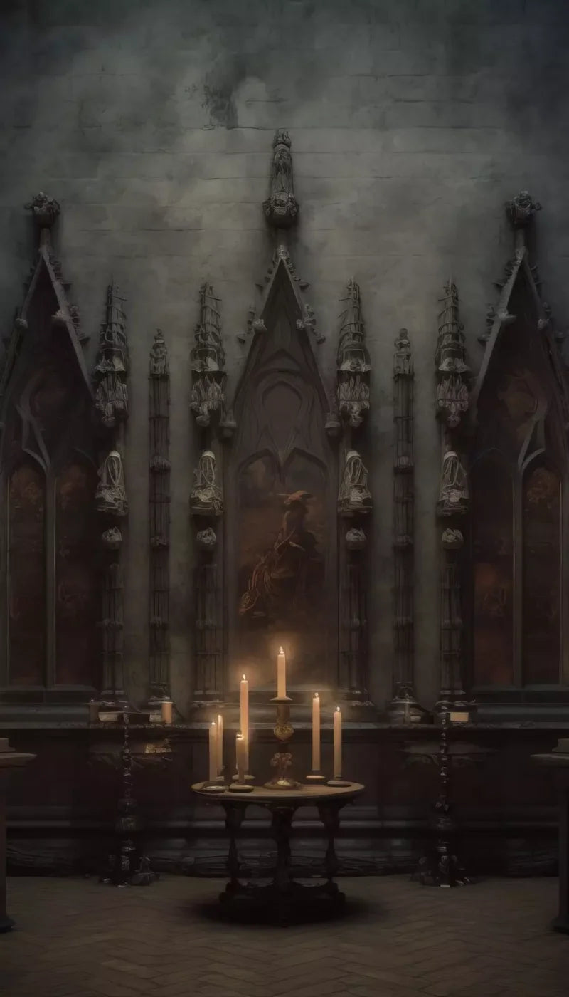 Candlelight Victorian Meeting 8’X14’ Ultracloth (96 X 168 Inch) Backdrop