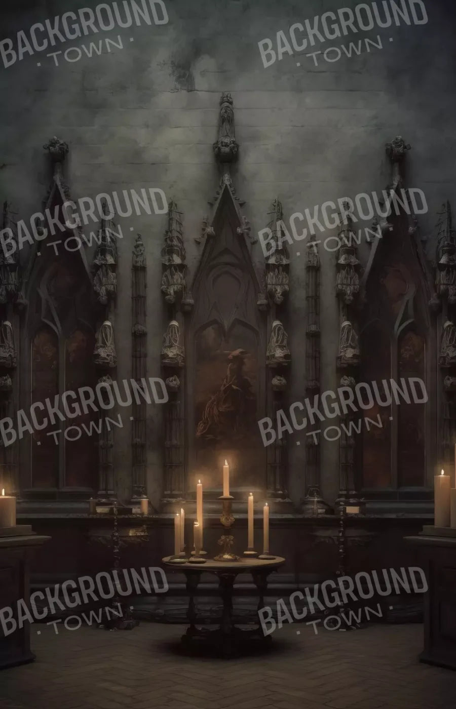Candlelight Victorian Meeting 9’X14’ Ultracloth (108 X 168 Inch) Backdrop