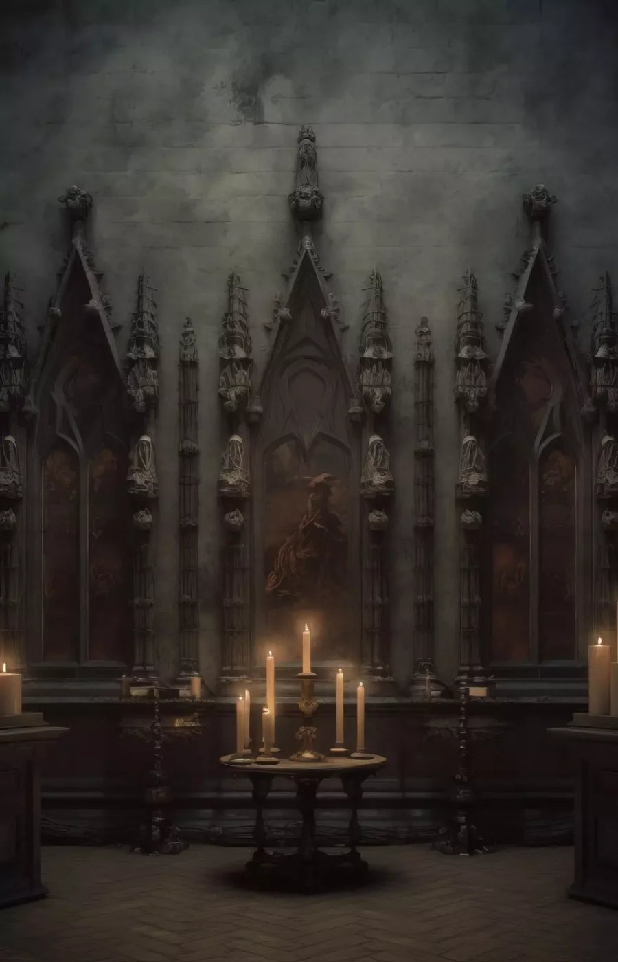Candlelight Victorian Meeting 9’X14’ Ultracloth (108 X 168 Inch) Backdrop