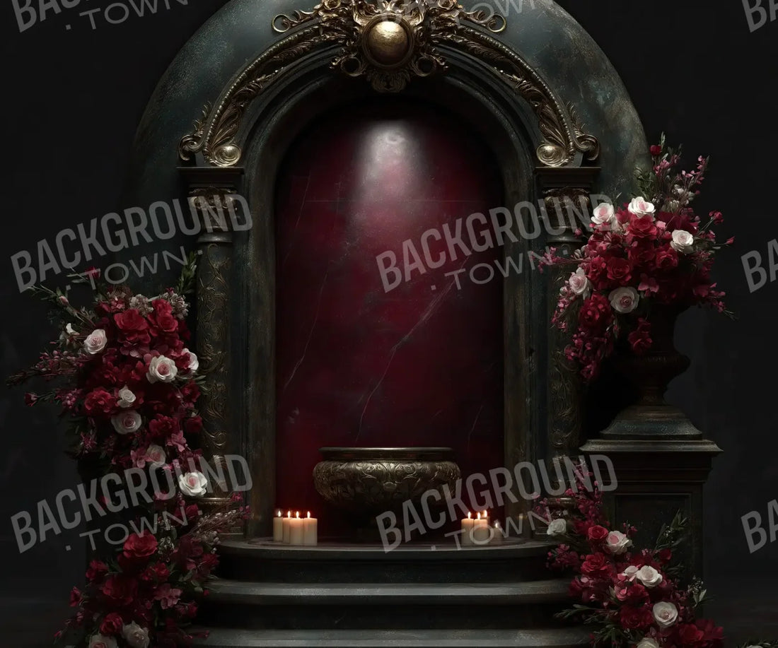 Candlelit Shrine Arch 5’x4’2 Fleece (60 x 50 inch) Backdrop