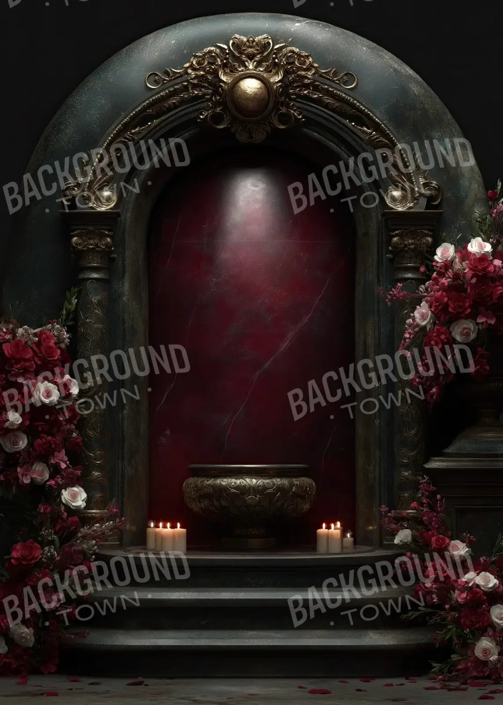 Candlelit Shrine Arch 5’x7’ UltraCloth (60 x 84 inch) Backdrop