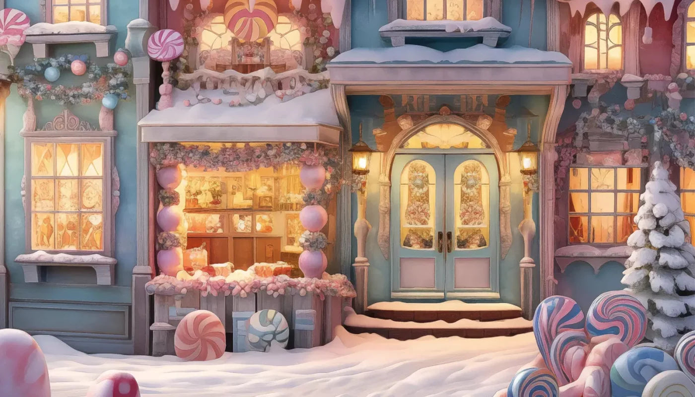Candy Town 2 14X8 Ultracloth ( 168 X 96 Inch ) Backdrop