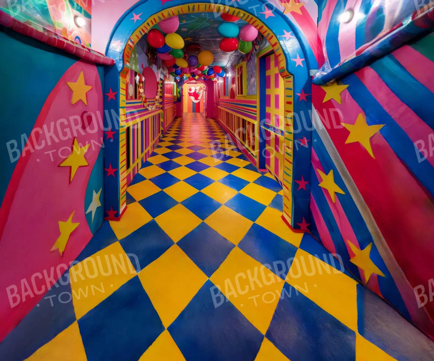 Carnival Funhouse 12’x10’ UltraCloth (144 x 120 inch) Backdrop