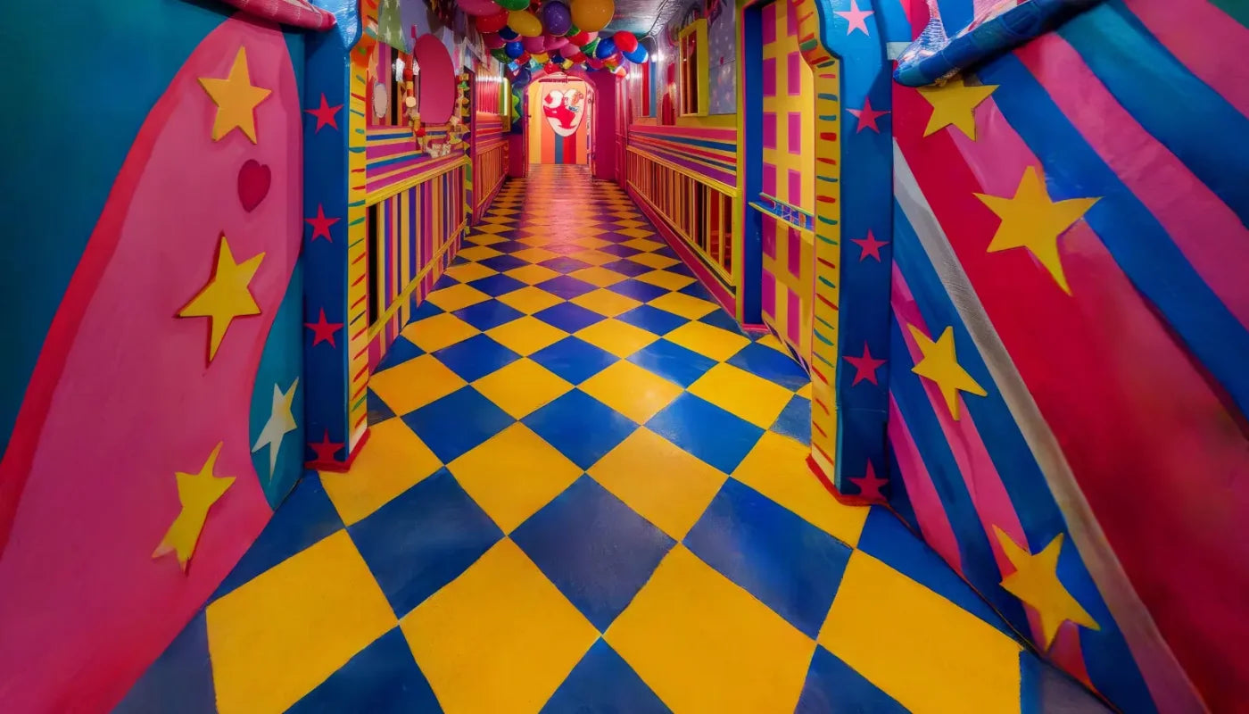 Carnival Funhouse 14’x8’ UltraCloth (168 x 96 inch) Backdrop