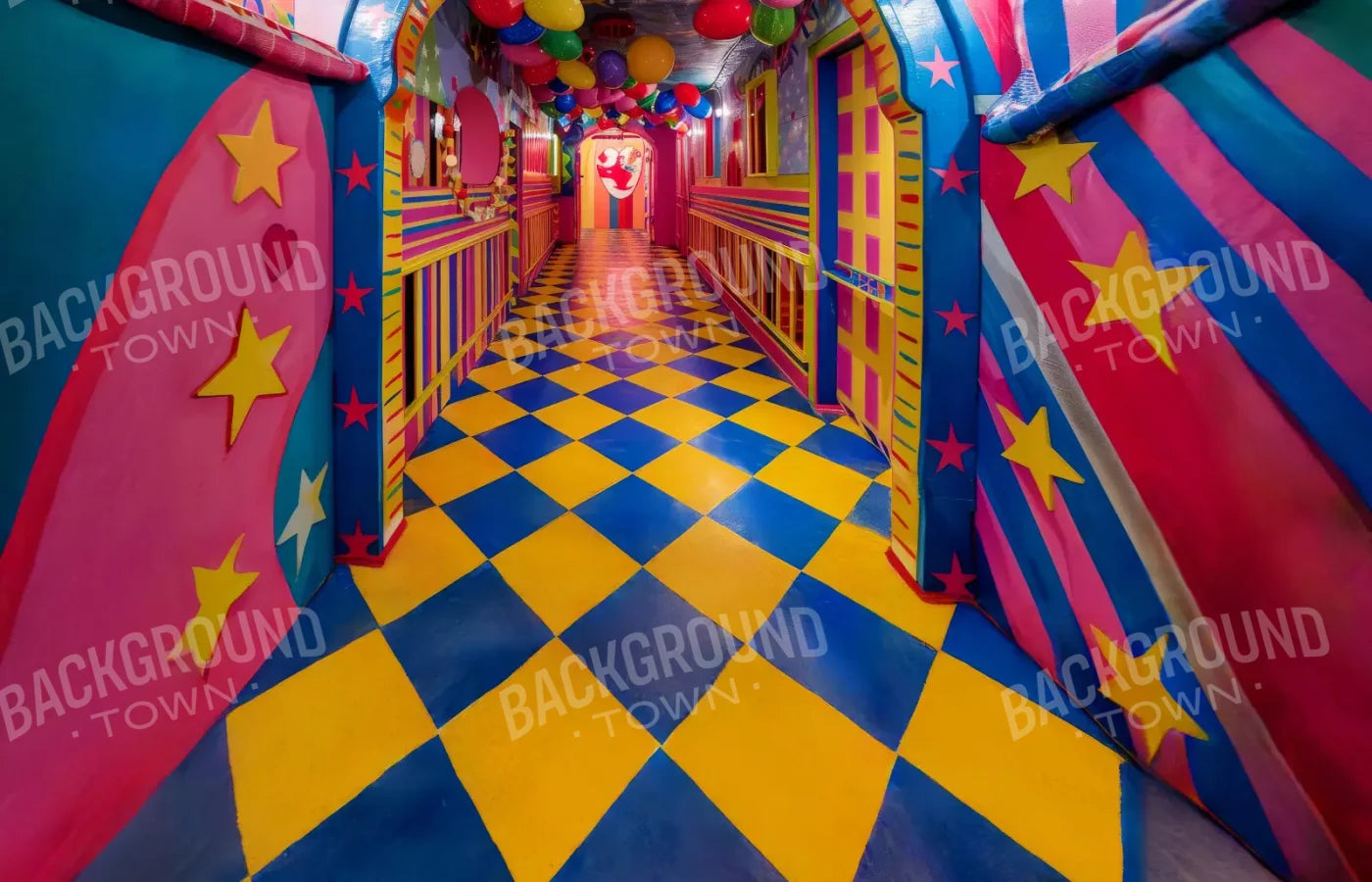 Carnival Funhouse 14’x9’ UltraCloth (168 x 108 inch) Backdrop