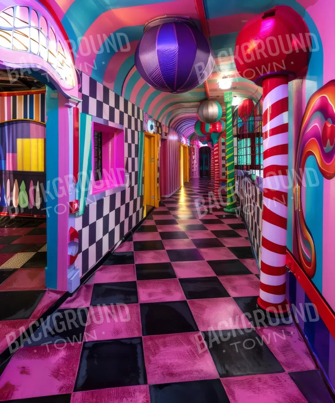 Carnival Funhouse I 10’x12’ UltraCloth (120 x 144 inch) Backdrop