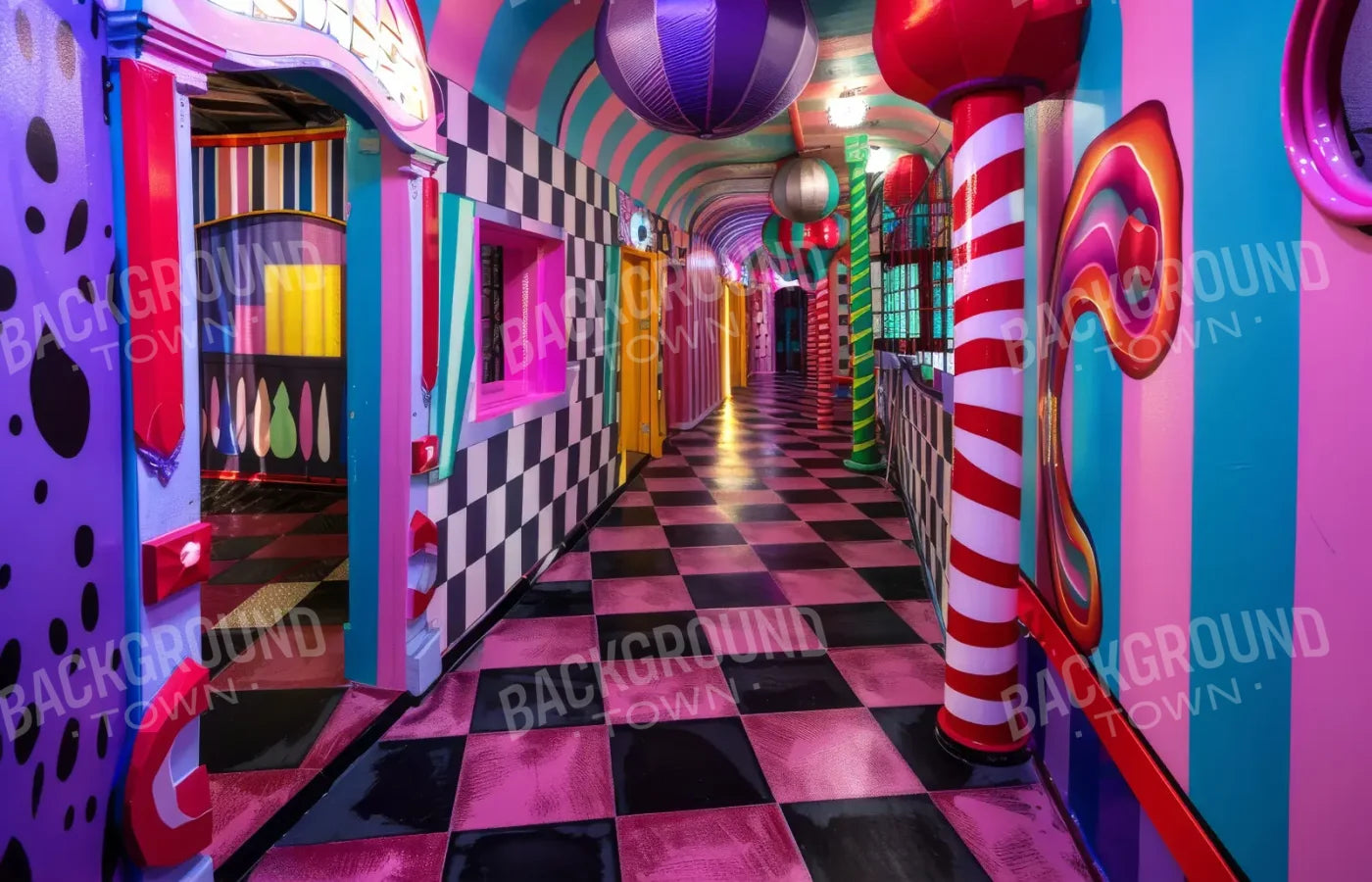 Carnival Funhouse I 14’x9’ UltraCloth (168 x 108 inch) Backdrop