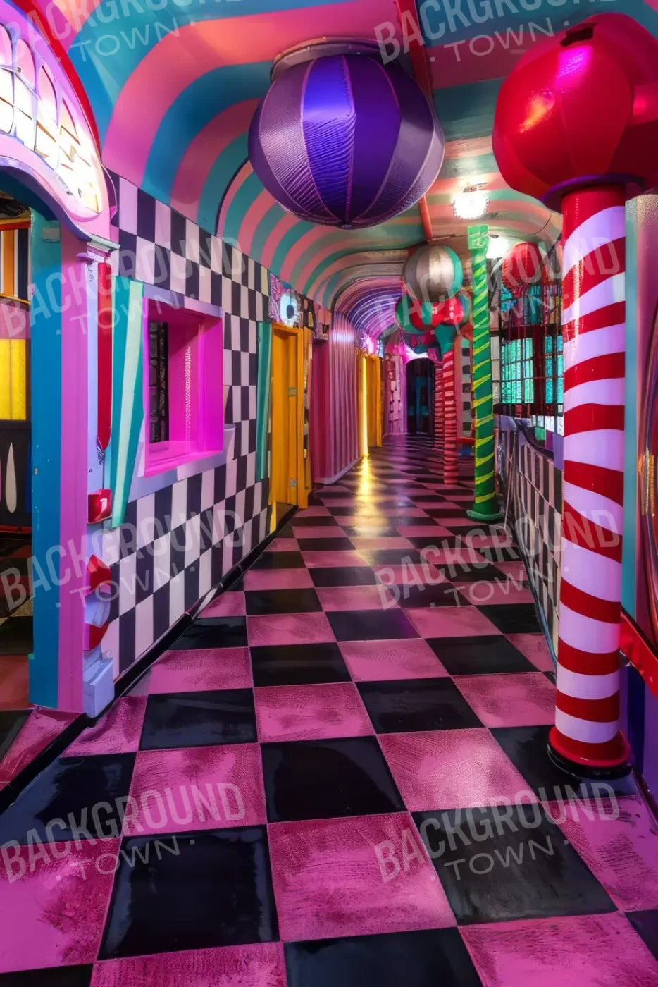 Carnival Funhouse I 8’x12’ UltraCloth (96 x 144 inch) Backdrop
