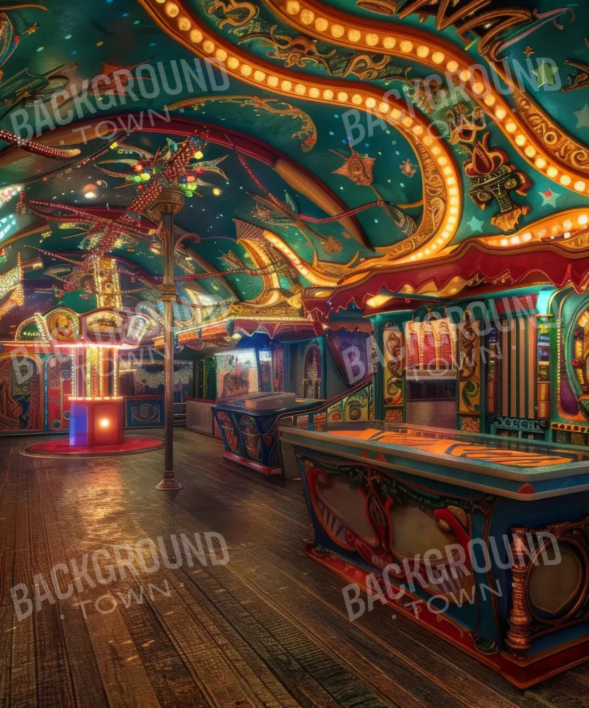 Carnival Funhouse III 10’x12’ UltraCloth (120 x 144 inch) Backdrop