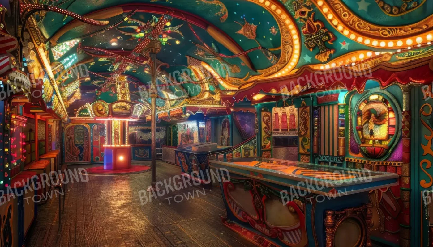 Carnival Funhouse III 14’x8’ UltraCloth (168 x 96 inch) Backdrop