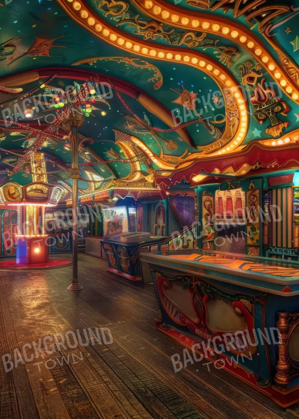 Carnival Funhouse III 5’x7’ UltraCloth (60 x 84 inch) Backdrop