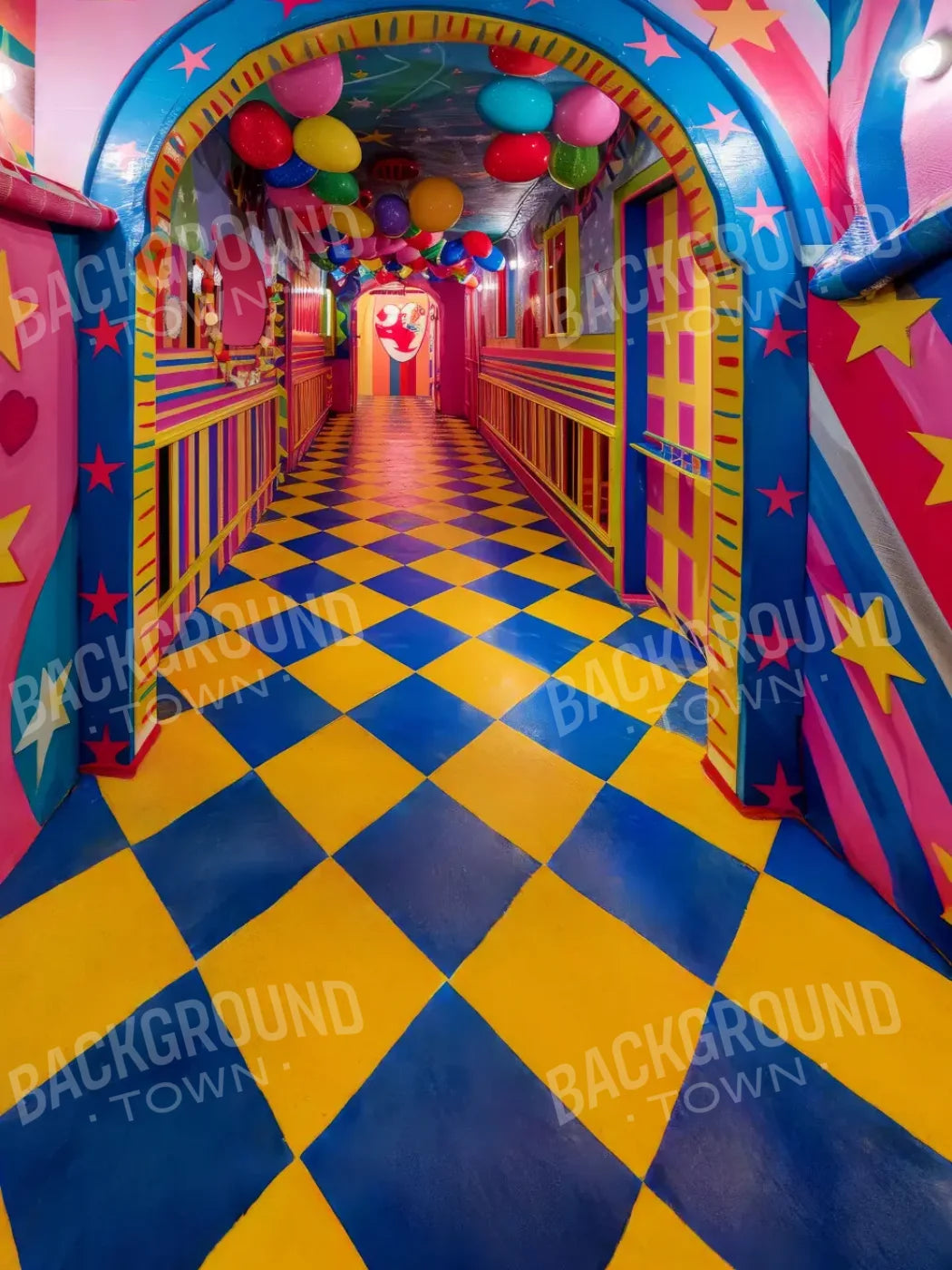 Carnival Funhouse 5’x6’8 Fleece (60 x 80 inch) Backdrop