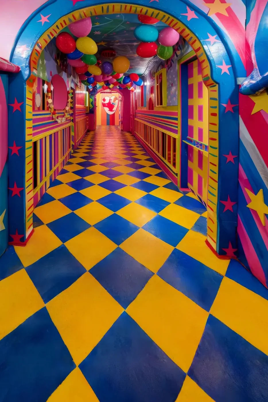 Carnival Funhouse 8’x12’ UltraCloth (96 x 144 inch) Backdrop