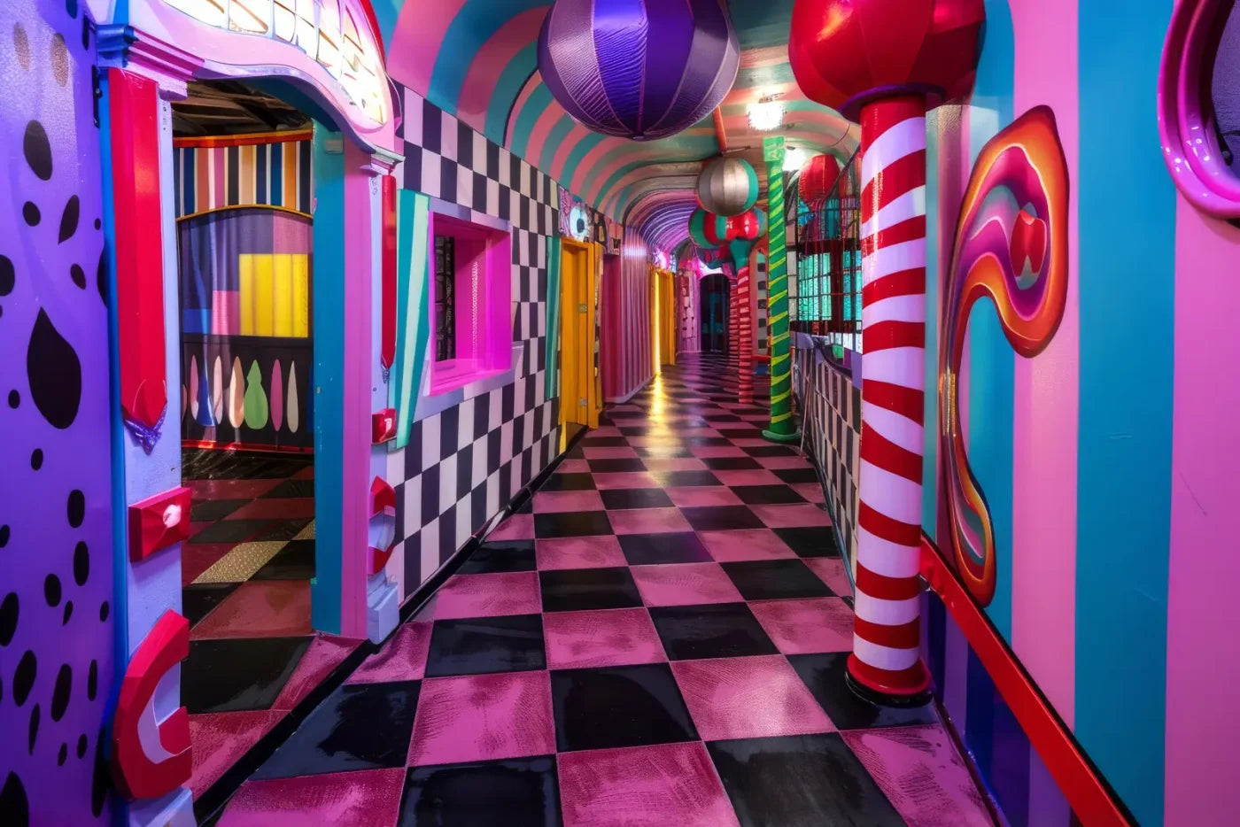 Carnival Funhouse I 12’x8’ UltraCloth (144 x 96 inch) Backdrop