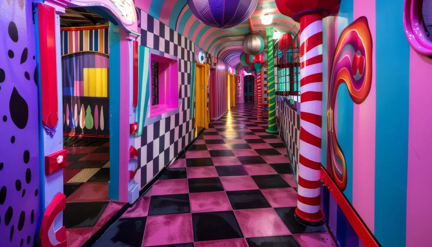 Carnival Funhouse I 14’x8’ UltraCloth (168 x 96 inch) Backdrop