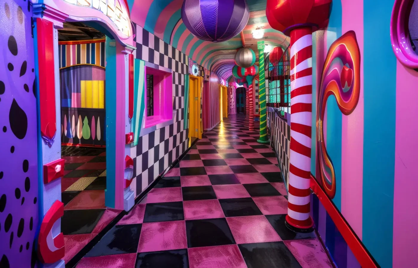 Carnival Funhouse I 14’x9’ UltraCloth (168 x 108 inch) Backdrop