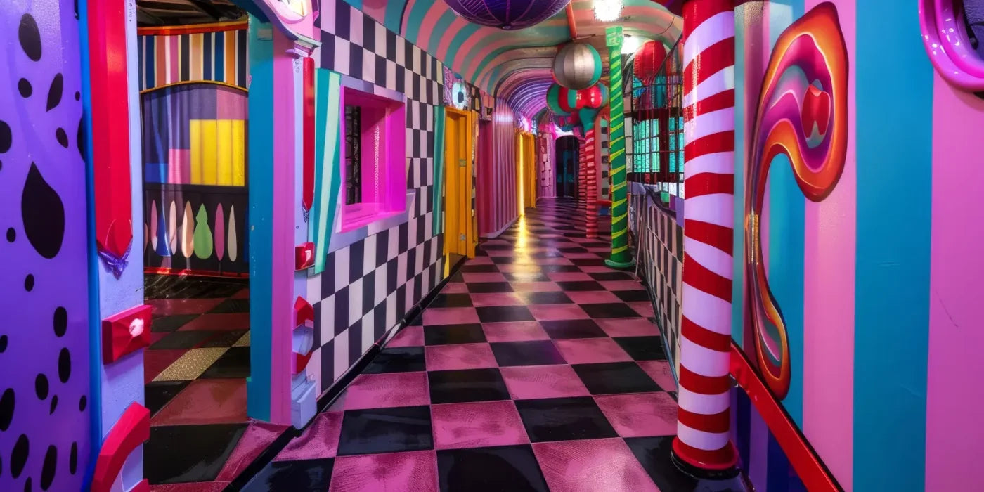 Carnival Funhouse I 16’x8’ UltraCloth (192 x 96 inch) Backdrop