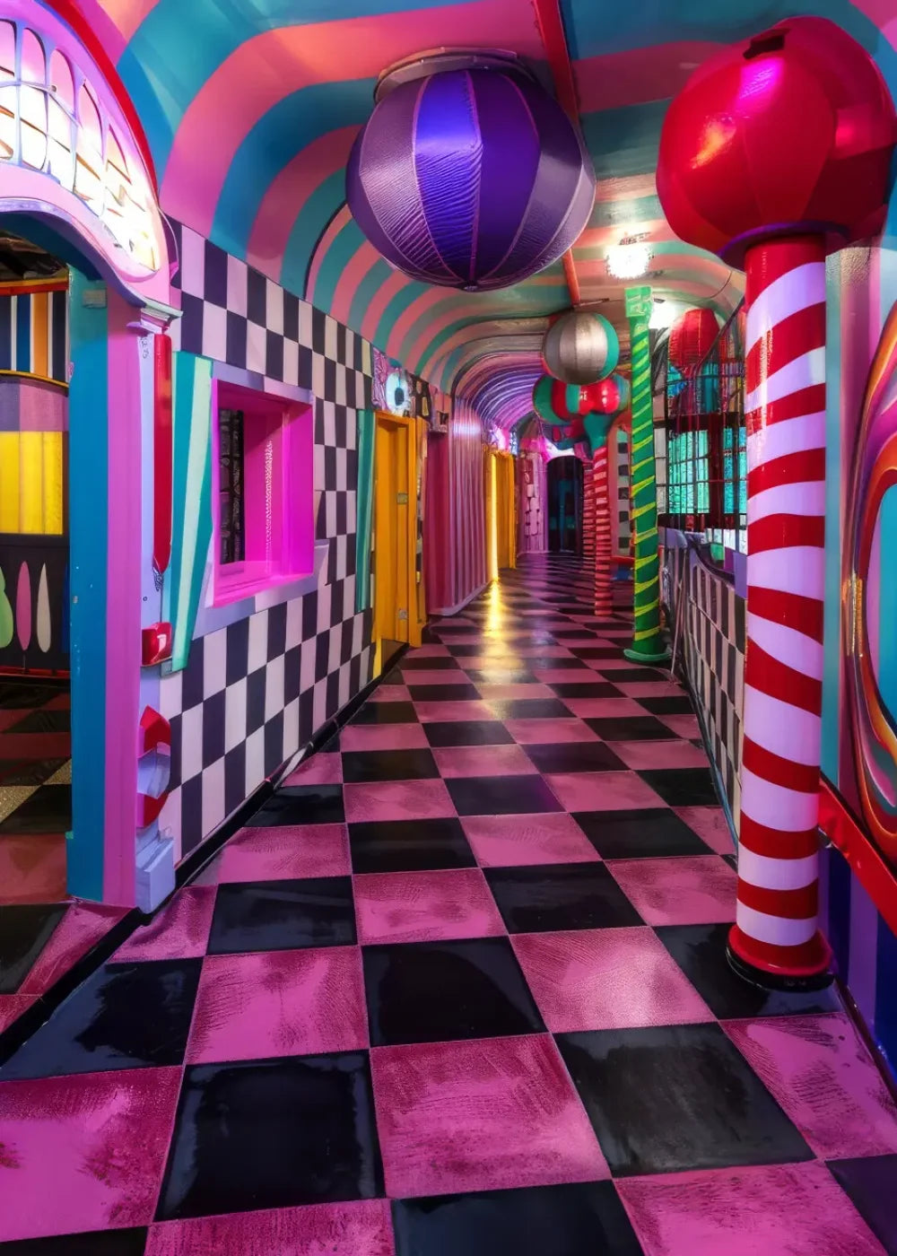 Carnival Funhouse I 5’x7’ UltraCloth (60 x 84 inch) Backdrop