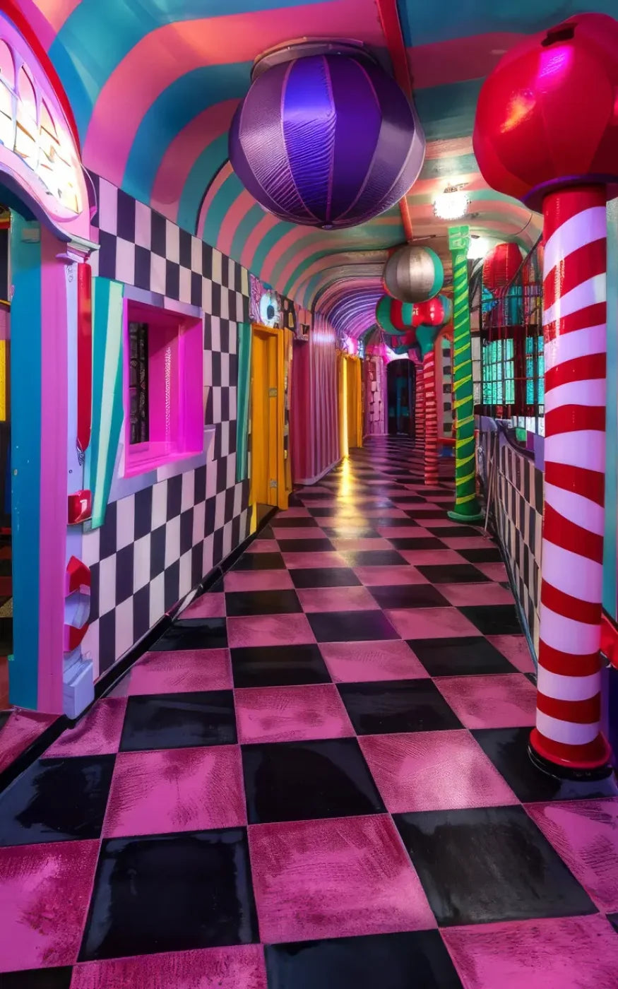Carnival Funhouse I 5’x8’ UltraCloth (60 x 96 inch) Backdrop