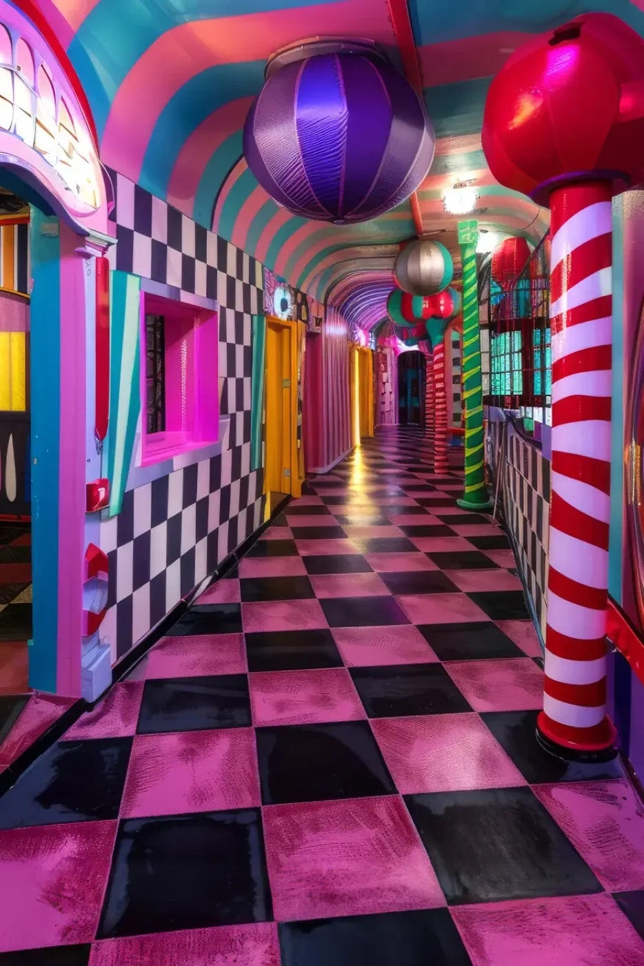 Carnival Funhouse I 8’x12’ UltraCloth (96 x 144 inch) Backdrop