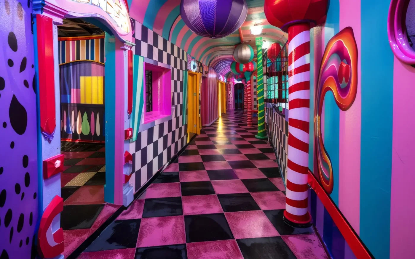 Carnival Funhouse I 8’x5’ UltraCloth (96 x 60 inch) Backdrop