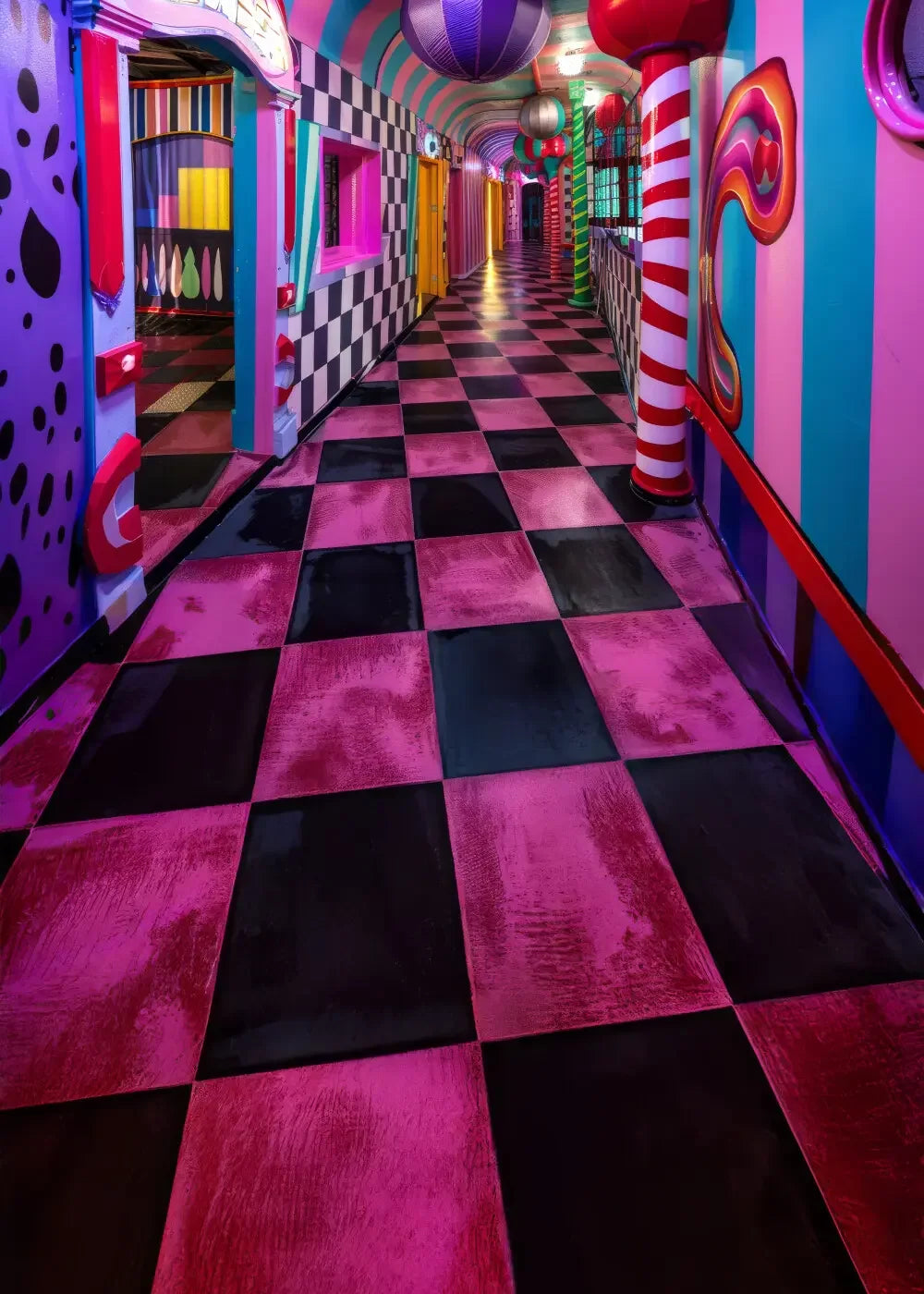 Carnival Funhouse Sweep 5’x7’ UltraCloth (60 x 84 inch) Backdrop