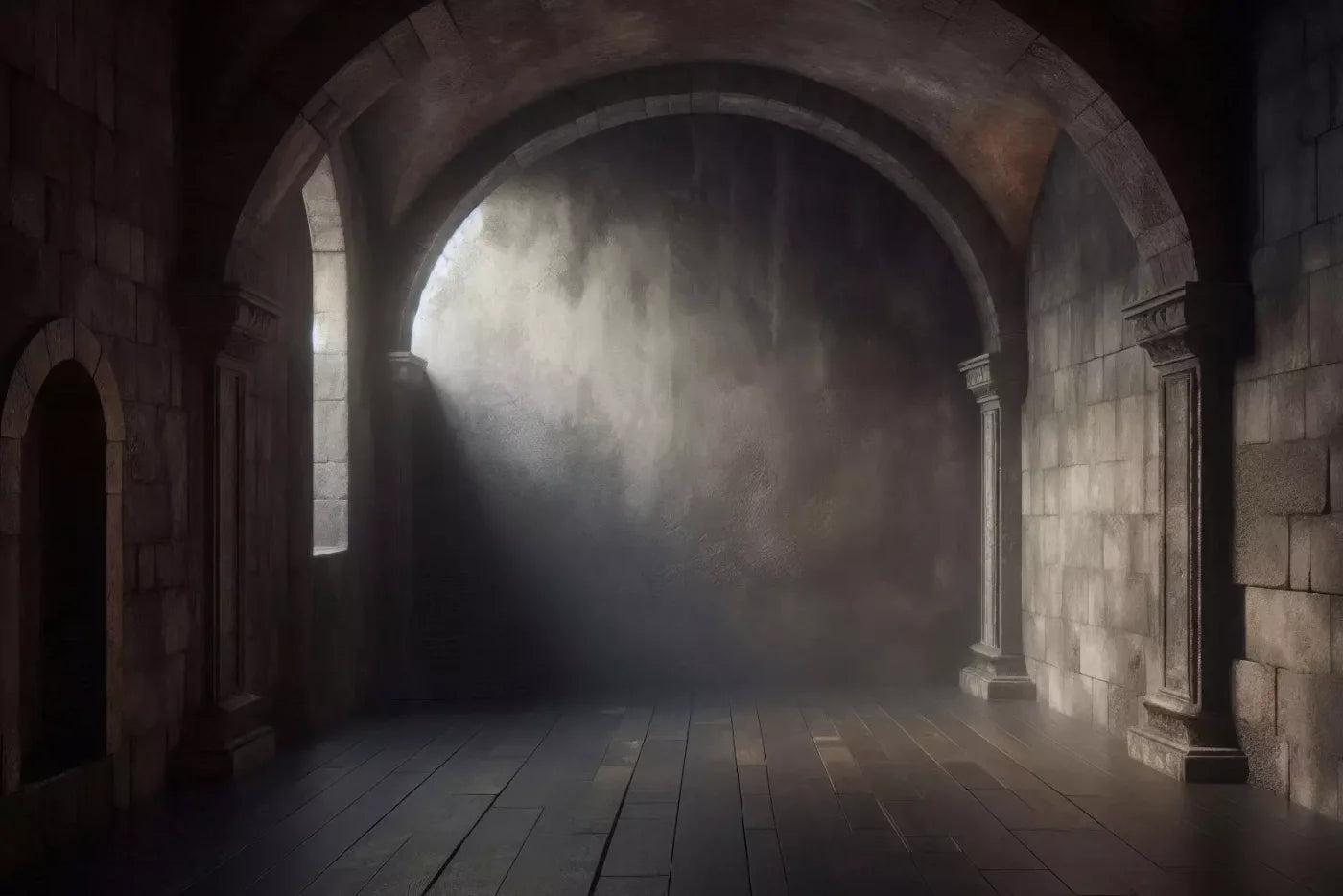 Castle Walls 12’X8’ Ultracloth (144 X 96 Inch) Backdrop