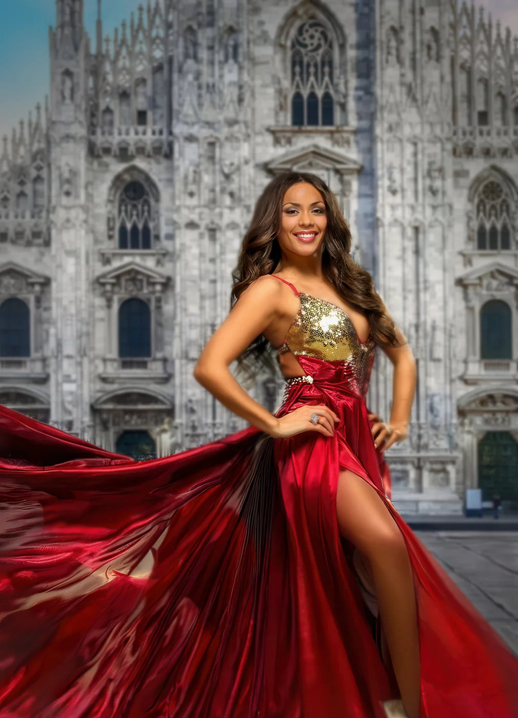 Cathedral Milan Backdrop