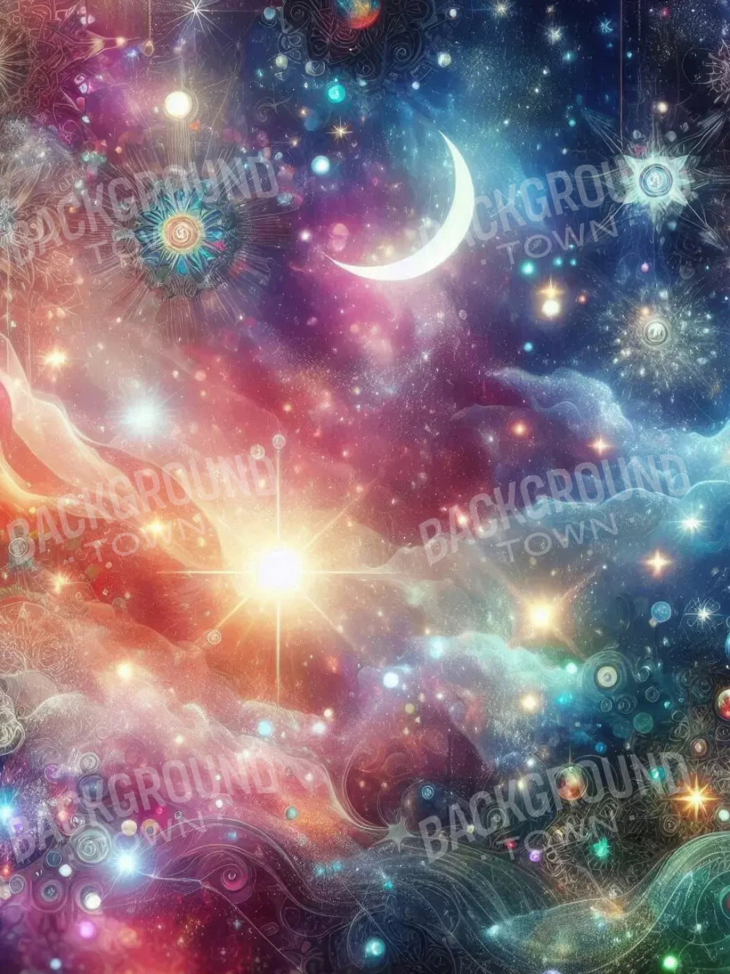 Celestial Wonder 6’X8’ Fleece (72 X 96 Inch) Backdrop