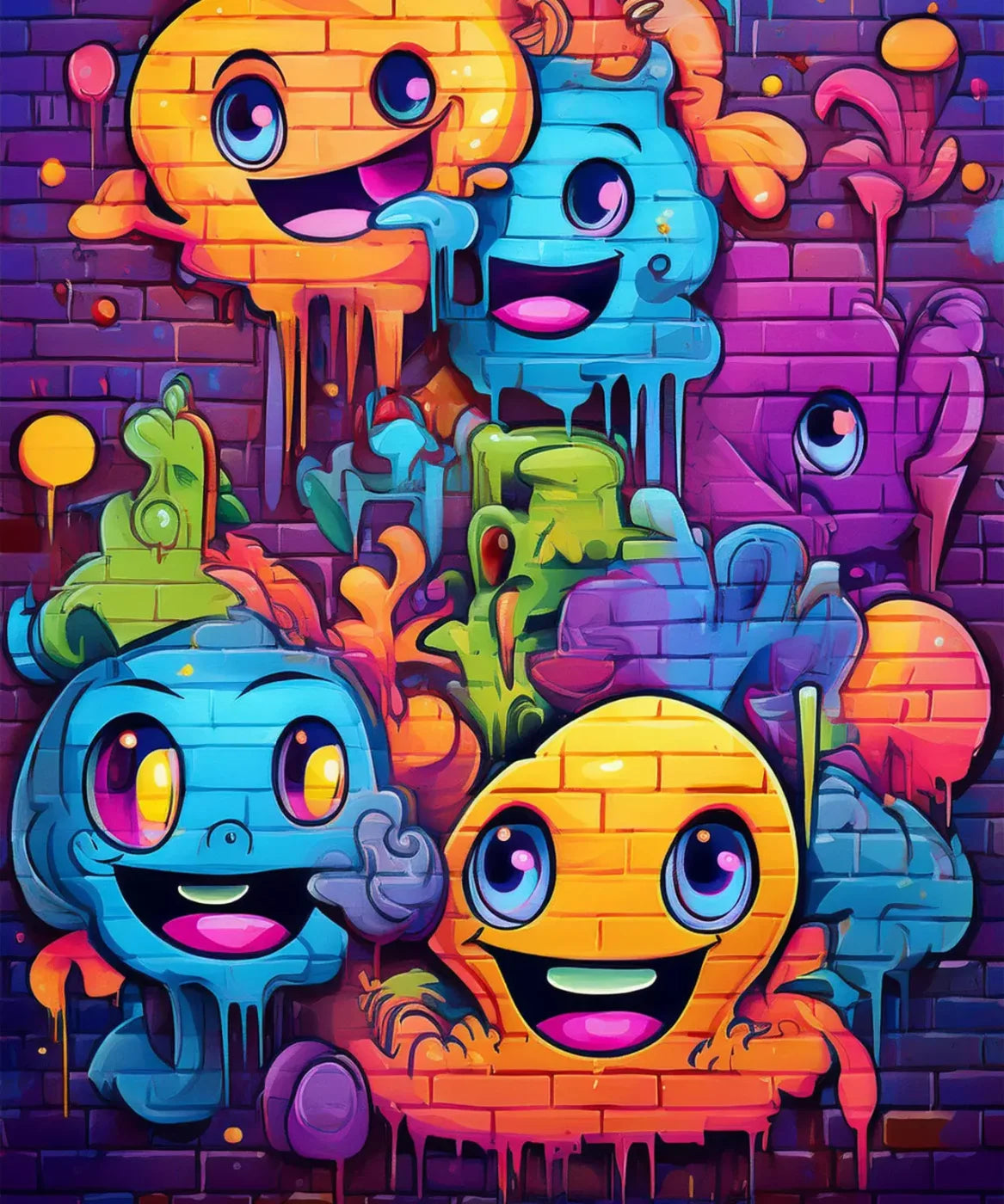 Character Graffiti 2 10’X12’ Ultracloth (120 X 144 Inch) Backdrop
