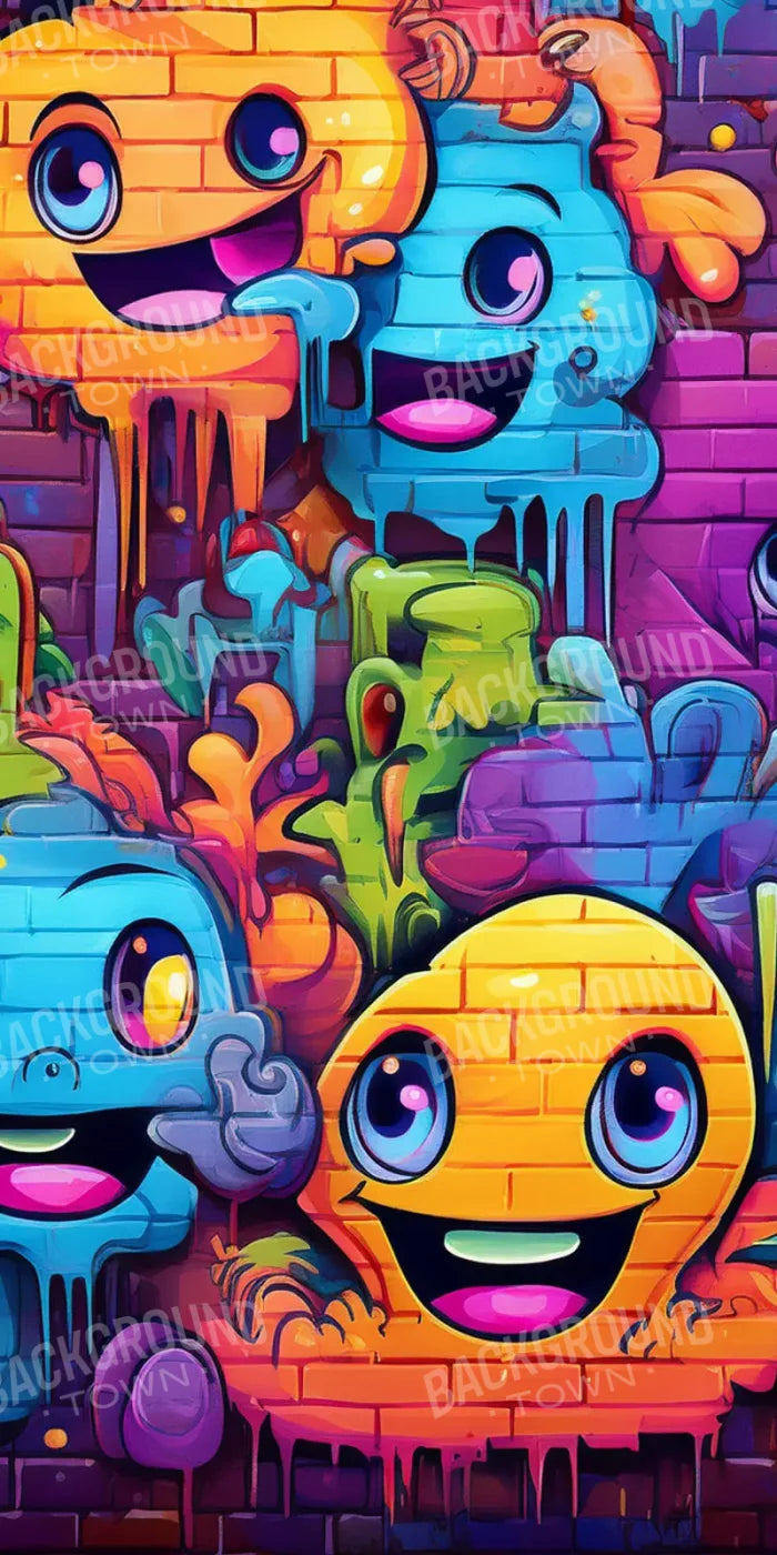 Character Graffiti 2 10’X20’ Ultracloth (120 X 240 Inch) Backdrop