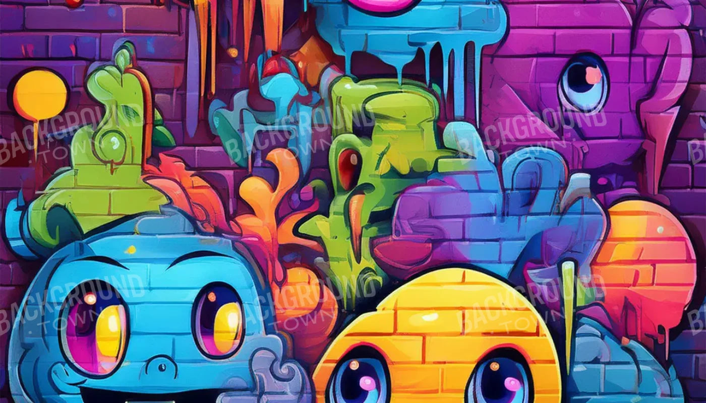 Character Graffiti 2 14’X8’ Ultracloth (168 X 96 Inch) Backdrop