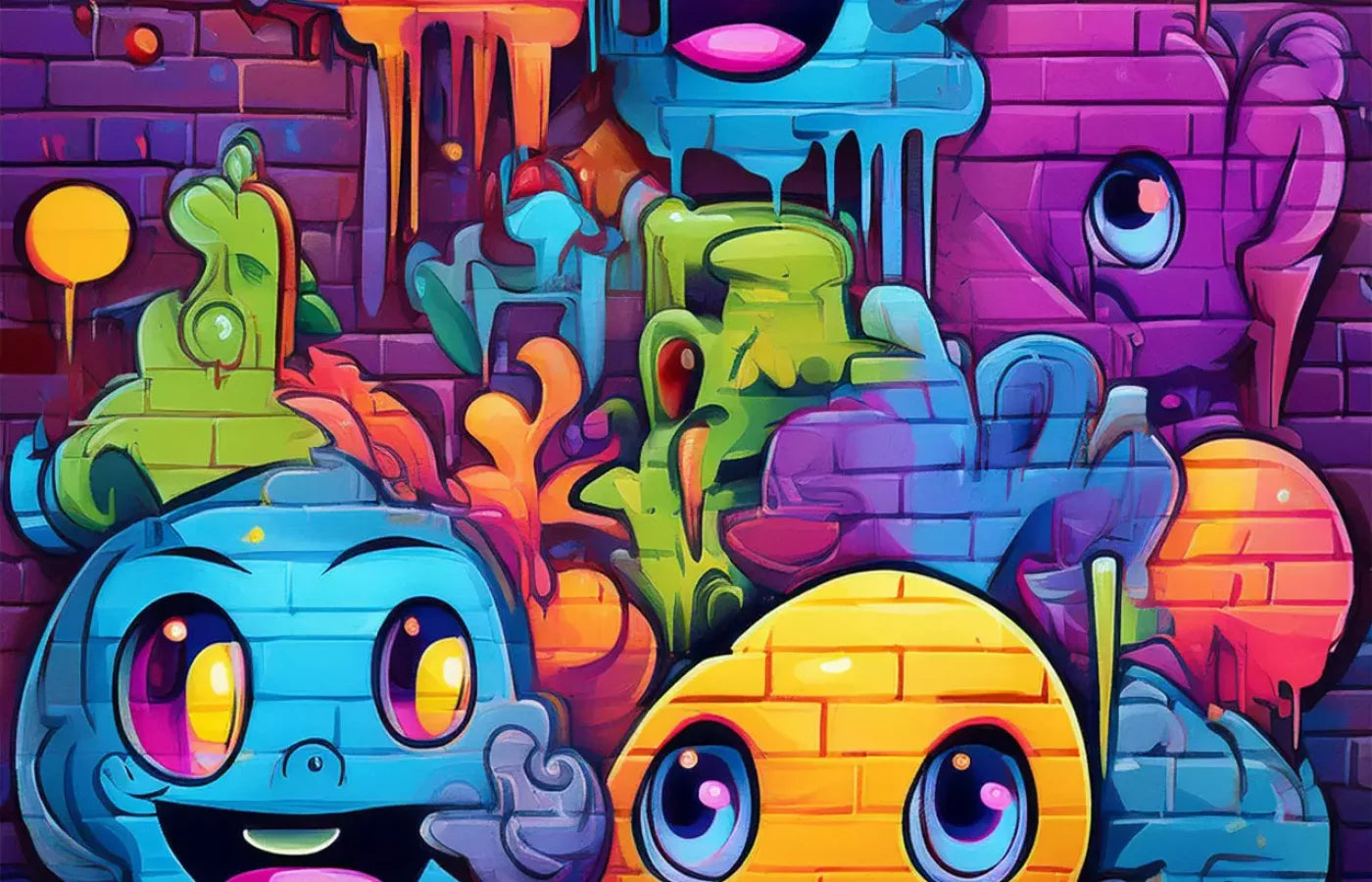 Character Graffiti 2 14’X9’ Ultracloth (168 X 108 Inch) Backdrop