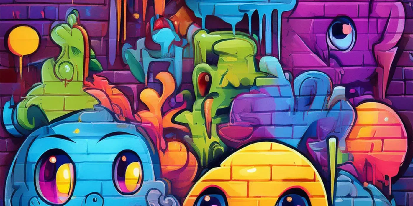 Character Graffiti 2 16’X8’ Ultracloth (192 X 96 Inch) Backdrop
