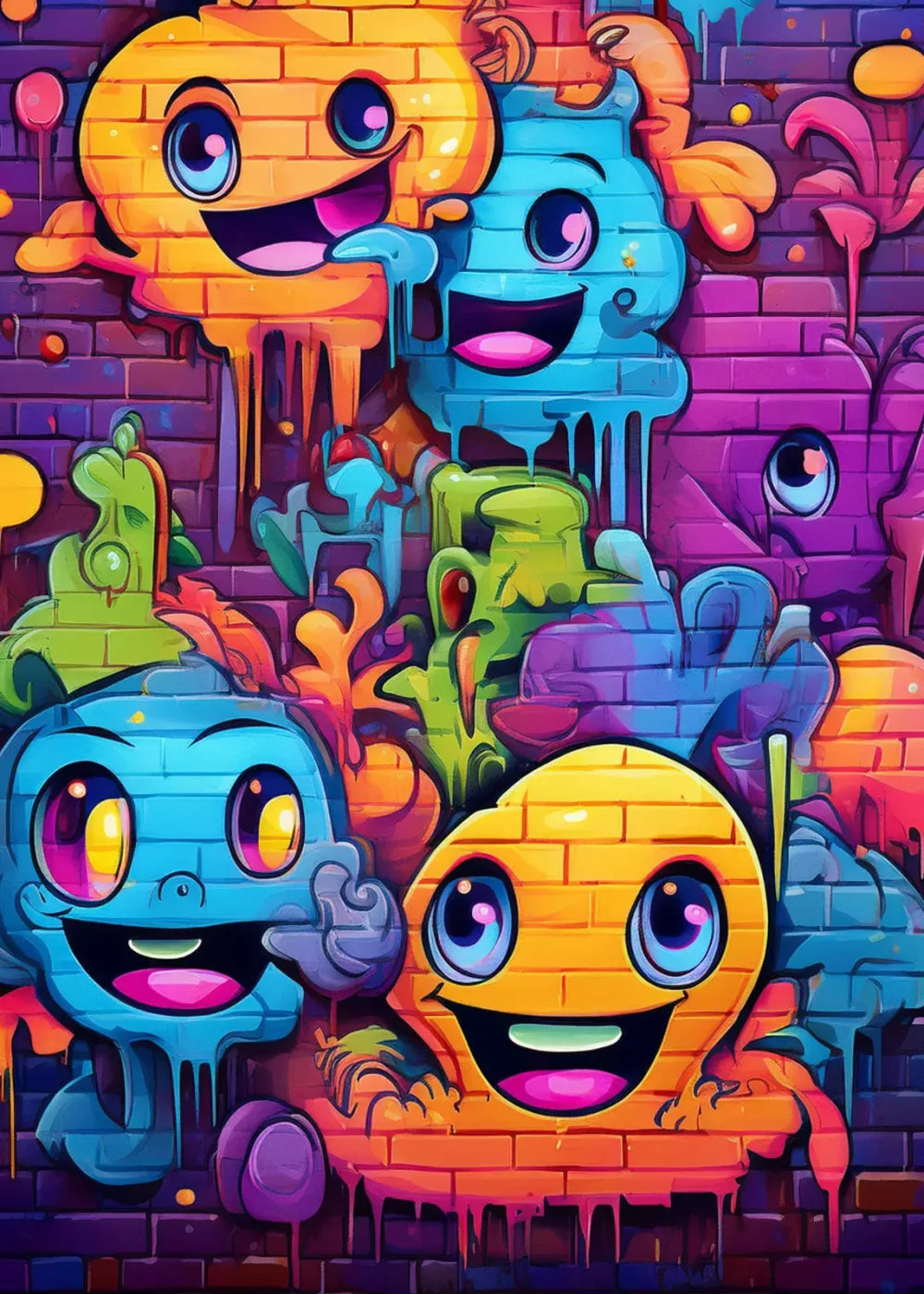 Character Graffiti 2 5’X7’ Ultracloth (60 X 84 Inch) Backdrop