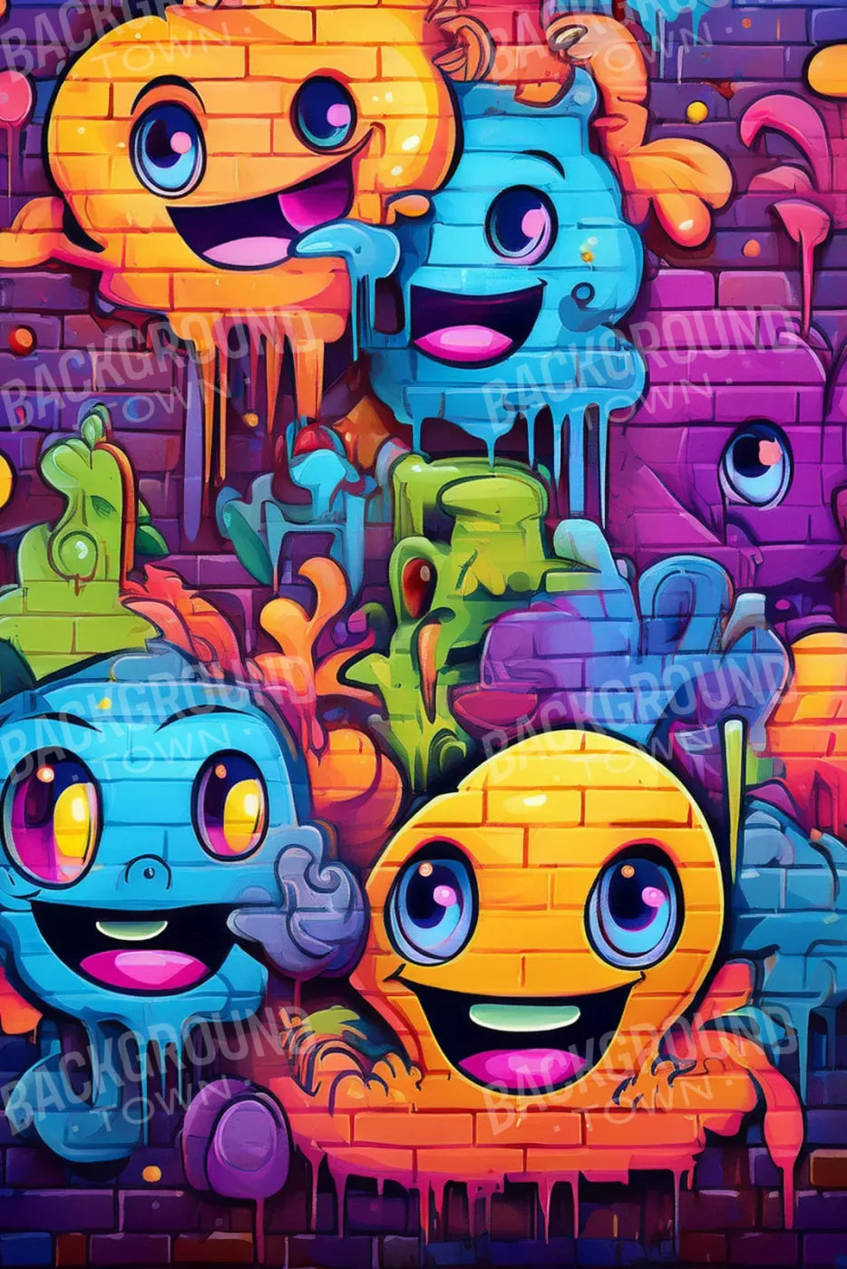 Character Graffiti 2 8’X12’ Ultracloth (96 X 144 Inch) Backdrop